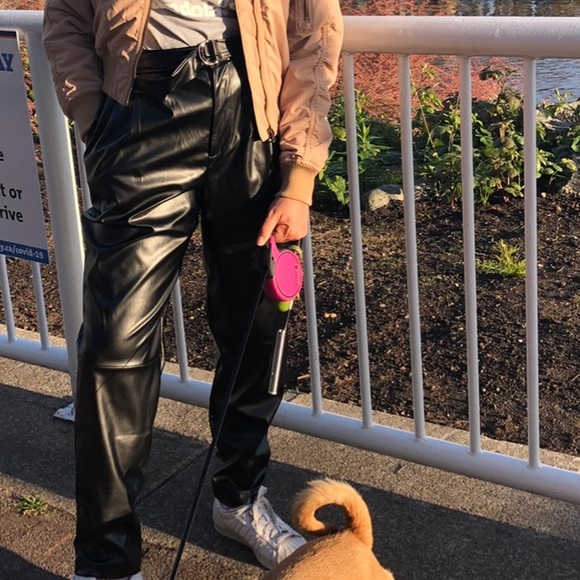 Nasty Gal faux-leather pants, size US 6 - Picture 3 of 7